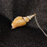 Buddha Stones Natural Shankha Conch Shell Seashell Lucky Necklace Pendant Necklaces & Pendants BS Silver