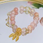 Buddha Stones Glass Bead Dream Catcher Protection Charm Bracelet Bracelet BS 3