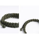 Buddha Stones 925 Sterling Silver Bullet Design Braided Rope Bracelet Bracelet BS 8