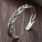 Buddha Stones Koi Fish Twisted Design Luck Wealth Cuff Bracelet Bangle Bracelet Bangle BS 6