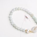 Buddha Stones Natural Jade Pearl Peace Buckle Prosperity Luck Bracelet Bracelet BS 2