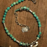 Buddha Stones 925 Sterling Silver Turquoise Small Beads Chinese Lock Charm Strength Anklet Anklet BS 2