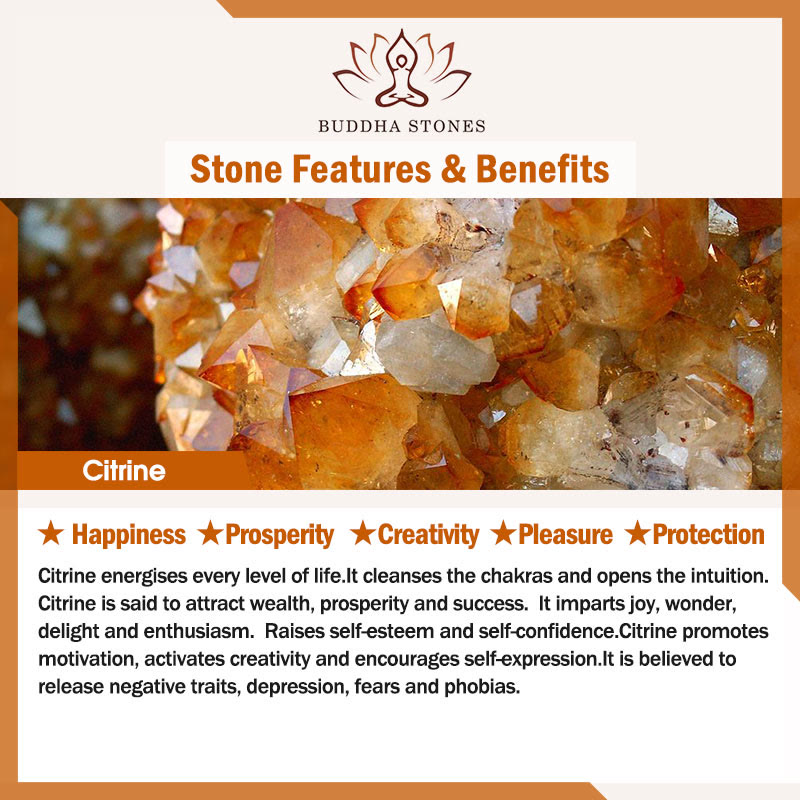 Buddha Stones Sandalwood Rosewood Citrine Protection Bracelet Bracelet BS 3