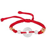 Buddha Stones Jade Luck Abundance Red String Bracelet Bracelet BS 1