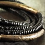 Buddha Stones Tibetan Ebony Wood Beads Copper Peace Multilayered Bracelet Bracelet BS 3