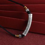 Buddha Stones 999 Sterling Silver Six True Word Heart Sutra String Necklace Pendant Necklaces & Pendants BS 2