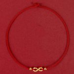 Buddha Stones 999 Gold Mobius Infinite Love Fu Character Copper Coin Protection Handmade Ultra-Thin Rope Bracelet Bracelet BS 3