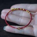 Buddha Stones 999 Gold Small Gourd Charm Handmade Luck Strength Rope Bracelet Bracelet BS 4