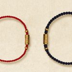 Buddha Stones 999 Gold Good Luck Amulet Carved Design Handmade Strength Braided Rope Bracelet Bracelet BS 19