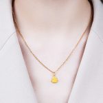 Buddha Stones 999 Gold Mini Laughing Buddha Luck Wealth Necklace Pendant Necklaces & Pendants BS 16
