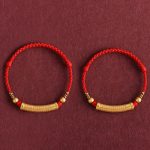 Buddha Stones Handmade Alloy Heart Sutra Protection Strength Rope Bracelet Anklet Bracelet BS 11