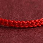 Buddha Stones 999 Gold Mini Three Beads Design Handmade Luck Rope Bracelet Anklet Bracelet BS 2
