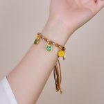 Buddha Stones Handmade Tibetan Multicolored Rope Five God Of Wealth Luck Bracelet Bracelet BS 4