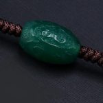 Buddha Stones Tibetan Nine-eye Dzi Bead Protection Braided Rope Necklace Pendant Necklaces & Pendants BS 10