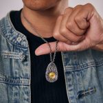 Buddha Stones 999 Sterling Silver 999 Gold Tai Chi Yin Yang Necklace Pendant Necklaces & Pendants BS 9