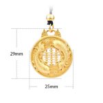 Buddha Stones Gold Plated Copper Koi Fish Strength Necklace Pendant Necklaces & Pendants BS 4