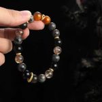 Buddha Stones Sun Stone Lava Rock Positive Bracelet Bracelet BS 3