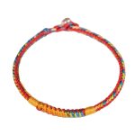 Buddha Stones Multicolor Red String Alloy 925 Sterling Silver Buckle Protection Bracelet Bracelet BS 13