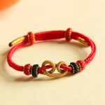 Buddha Stones Handmade Ingot Pattern Braided String Protection Bracelet Bracelet BS 5