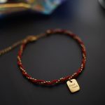 Buddha Stones Red String Gold Plated Copper Good Luck Strength Bracelet Bracelet BS Red String(Wrist Circumference: 15-19cm)