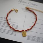 Buddha Stones Red String Gold Plated Copper Good Luck Strength Bracelet Bracelet BS 7