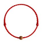Buddha Stones Natural Peach Wood Bead Ward Off Evil Spirits Braided Bracelet Bracelet Anklet BS 17