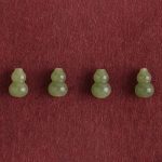 Buddha Stones Natural Hetian Jade Gourd Protection Luck Braided Bracelet Anklet Bracelet Anklet BS 3