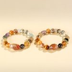 Buddha Stones Super Seven Crystal Topaz Obsidian Tiger Eye Positivity Bracelet Bracelet BS 14