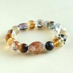 Buddha Stones Super Seven Crystal Topaz Obsidian Tiger Eye Positivity Bracelet Bracelet BS Super Seven Crystal Tiger Eye Obsidian(Wrist Circumference: 14-16cm)