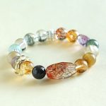 Buddha Stones Super Seven Crystal Topaz Obsidian Tiger Eye Positivity Bracelet Bracelet BS Super Seven Crystal Topaz Silver Sheen Obsidian(Wrist Circumference: 14-16cm)