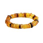Buddha Stones Amber Peace Buckle Confidence Bracelet Bracelet BS 9