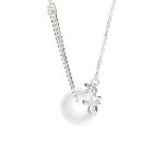 Buddha Stones 925 Sterling Silver Tulip Chalcedony Peace Buckle Fortune Necklace Pendant Necklaces & Pendants BS 1