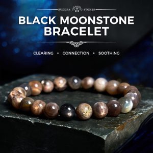 Buddha Stones Black Moonstone Soothing Bracelet