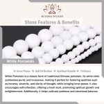 Buddha Stones Black Obsidian White Porcelain Beads Yin Yang Fulfilment Bracelet Bracelet BS 6