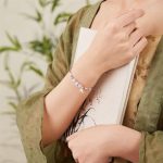 Buddha Stones 925 Sterling Silver Bamboo Leaves Hetian Jade Chalcedony Beads Blessing Braided Bracelet Bracelet BS 7