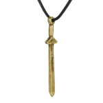 Buddha Stones Vintage Yin Yang Copper Sword Balance Necklace Pendant Necklaces & Pendants BS 7