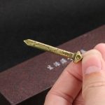 Buddha Stones Vintage Yin Yang Copper Sword Balance Necklace Pendant Necklaces & Pendants BS 3