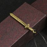 Buddha Stones Vintage Yin Yang Copper Sword Balance Necklace Pendant Necklaces & Pendants BS 1