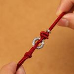 Buddha Stones 999 Sterling Silver Year Of The Dragon Peace Buckle Luck Bracelet Bracelet BS 2