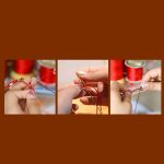 Buddha Stones Jade Abacus Bead Prosperity Red String Rope Bracelet Bracelet BS 17