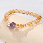 Buddha Stones Natural Citrine Amethyst Prosperity Bracelet Bracelet BS 10