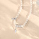 Buddha Stones 925 Sterling Silver Year Of The Snake Pearl Bracelet Necklace Pendant Bracelet Necklaces & Pendants BS Pearl 925 Sterling Silver Necklace(Length: 40+5cm  )