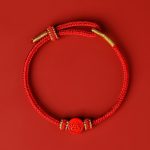 Buddha Stones Chinese Zodiac Red String Eight Thread Peace Knot Cinnabar Protection Luck Bracelet Bracelet BS Monkey Red Rope(Wrist Circumference: 14-19cm)