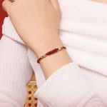 Buddha Stones 925 Sterling Silver Om Mani Padme Hum Cinnabar Blessing Child Adult Bracelet Bracelet BS 4