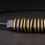 Buddha Stones Ebony Wood Copper Brass Balance Ball Cuboid Double Wrap Bracelet Necklace Bracelet BS 15
