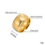 Buddha Stones Chinese Characters Engraved Pattern Titanium Steel Balance Ring Ring BS 3