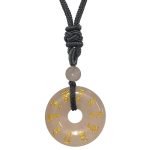 Buddha Stones Green Tara Mantra Natural Various Crystal Black Obsidian Fulfilment Necklace Pendant Necklaces & Pendants BS Rose Quartz