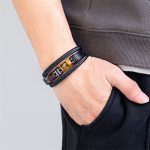 Buddha Stones Tiger Eye Stone Courage Willpower Multi-layer Leather Bracelet Bracelet BS 8