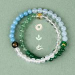 Buddha Stones Five Elements Various Crystal Agate Strawberry Quartz Wisdom Bracelet Bracelet BS 1