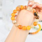 Buddha Stones Five Elements Various Crystal Agate Pixiu Wealth Bracelet Bracelet BS 29